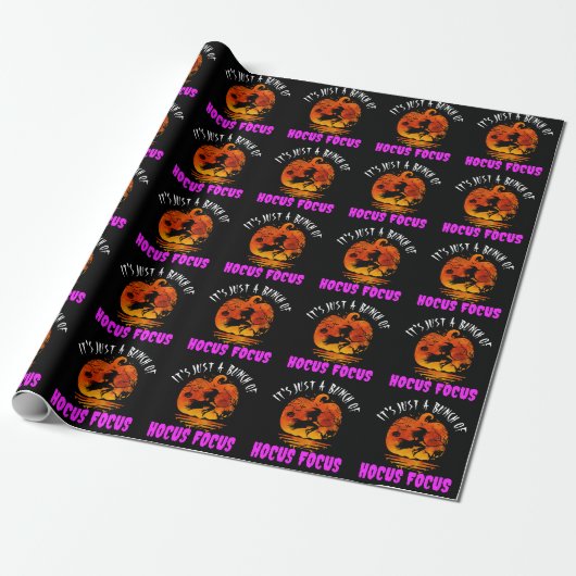 Es ist nur ein Haufen Hocus Pocus Pumpkin Hallowee Geschenkpapier (Ungerollt)