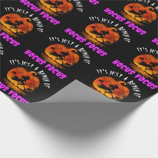 Es ist nur ein Haufen Hocus Pocus Pumpkin Hallowee Geschenkpapier (Ecke)