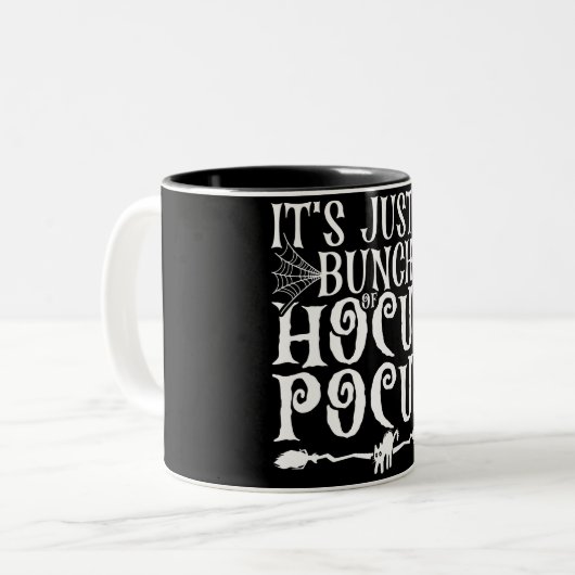 Es ist nur ein Haufen Hocus Pocus Zweifarbige Tasse (Vorderseite Links)