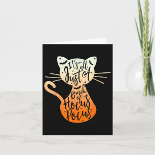 Es ist nur ein Haufen Hocuss Pokus Halloween Cat L Karte