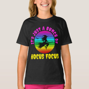 Es ist nur ein Haufen Hokuspokus Bunte Hexe T-Shirt