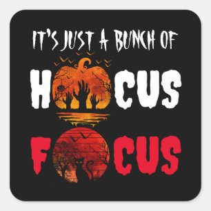 Es ist nur ein Haufen Hokuspokus Hände Halloween Quadratischer Aufkleber