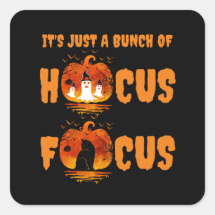 Es ist nur ein Haufen Hokuspokus-Kürbis-Halloween Quadratischer Aufkleber