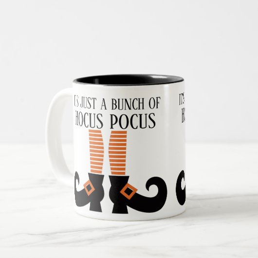 Es ist nur ein Haufen Hokuspokus Zweifarbige Tasse (Vorderseite Links)