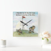 Es ist nur ein Spiel Quadratische Wanduhr (Zuhause)