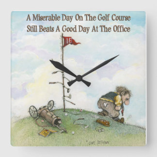 Es ist nur ein Spiel Quadratische Wanduhr