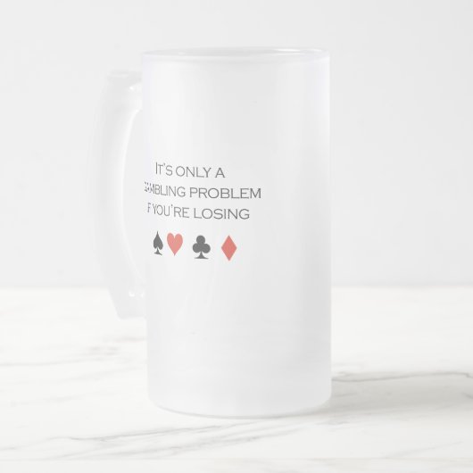 Es ist nur ein spielendes Problem, wenn Sie Mattglas Bierglas (Vorderseite Links)