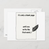 Es ist nur eine leere Seite... Postkarte (Vorne/Hinten)