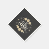 Es ist nur eine Phase Solar Eclipse 2025 Mondmond Serviette (Ecke)