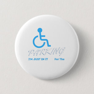 Es ist nur für den Parkplatz, behinderte Menschen Button
