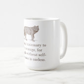 Es ist nur notwendig, Mut zu haben Kaffeetasse (VorderseiteRechts)