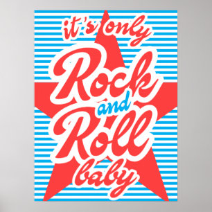 Es ist nur Rock and Roll Baby, mit rotem Stern, Poster
