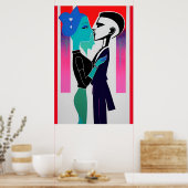 Es ist nur uns, Baby Retrowave Art Poster (Küche)