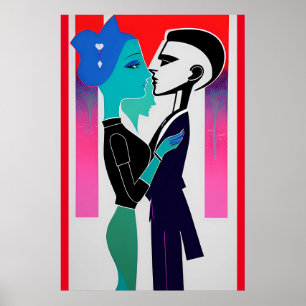 Es ist nur uns, Baby Retrowave Art Poster