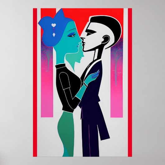 Es ist nur uns, Baby Retrowave Art Poster (Vorne)