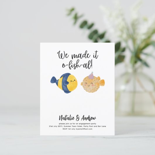 Es ist O-FISH-AL Funny Niedlich Summer Brautparty (Stehend Vorderseite)