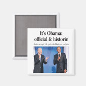 Es ist Obama: Offizielles und historisches Magnet (Vorderseite/Rückseite)