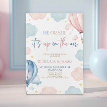 Es ist oben in der Air Hot-Air-Ballon-Gender-Beric