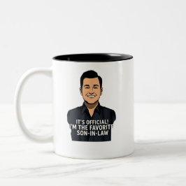 Es ist Offiziell, dass ich der Lieblings-Schwieger Zweifarbige Tasse