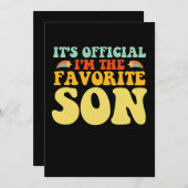 Es ist Offiziell, dass ich der Lieblingsjunge bin Einladung (Vorne/Hinten)