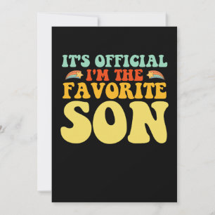 Es ist Offiziell, dass ich der Lieblingsjunge bin Einladung