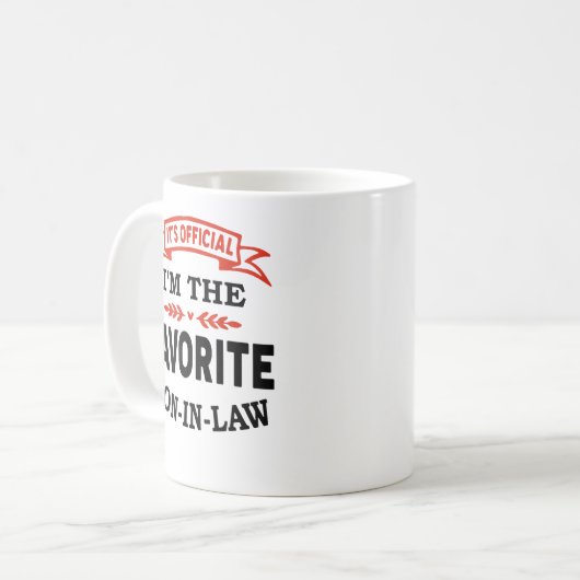 Es ist Offiziell, dass ich der Lieblingsschwester Kaffeetasse (Vorderseite Links)