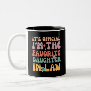 es ist offiziell, dass ich die Lieblingstochter im Zweifarbige Tasse