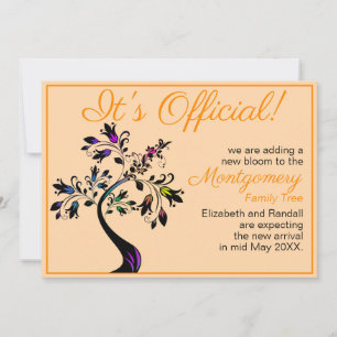 Es ist Offiziell, dass wir ein blühendes Baumbaby  Ankündigung