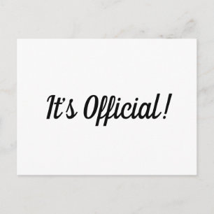 Es ist Offiziell! Elopement Wedding Ankündigung