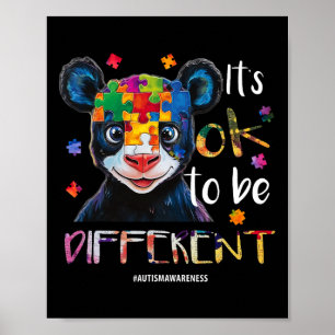 Es ist OK, anders zu sein - Autismus Bewusstsein P Poster