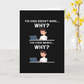 Es ist Ok Computer Scientist Hacker It Karte (Gelbe Blume)