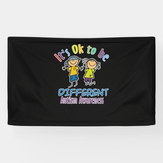 Es ist OK, ein anderer Autismus-Aufklärungsmonat z Banner (Horizontal)