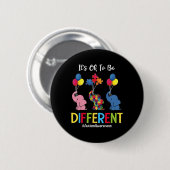 Es ist OK, ein anderes Autismus-Bewusstsein Kinder Button (Vorne & Hinten)