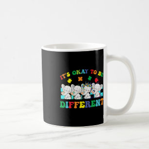 Es ist OK, ein anderes Elefantenautismus-Bewusstse Kaffeetasse