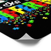 Es ist OK, ein anderes Niedliches Elefantenautismu Poster (Ecke)