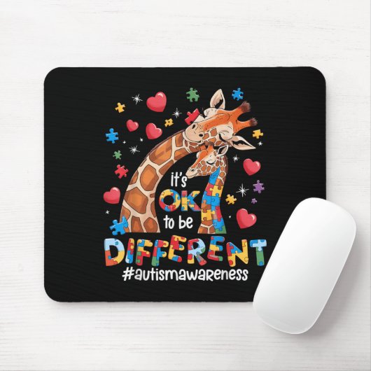 Es ist ok, eine andere Autismus-Bewusstsein Niedli Mousepad (Mit Mouse)