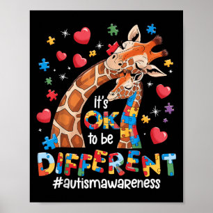 Es ist ok, eine andere Autismus-Bewusstsein Niedli Poster