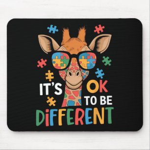 Es ist OK, eine andere Giraffe Autismus Bewusstsei Mousepad