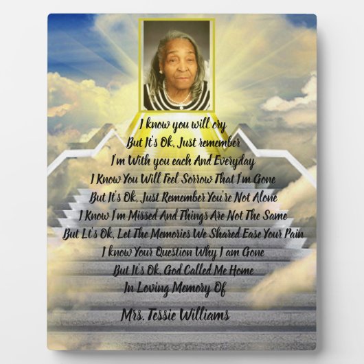 Es ist Ok Memorial Fotoplatte (Vorderseite)