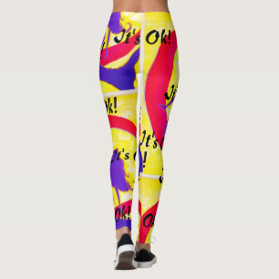 Es ist OK! Mermaid Eclipse Art von Venus Leone Leg Leggings