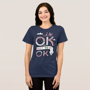 Es ist OK, nicht in Ordnung zu sein - Retro Vibes  Tri-Blend Shirt