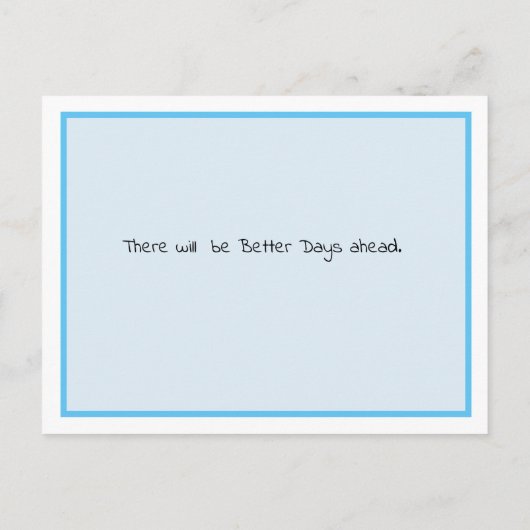 Es ist OK, nicht Ok zu sein, Ermutigung und Unters Postkarte (Rückseite)