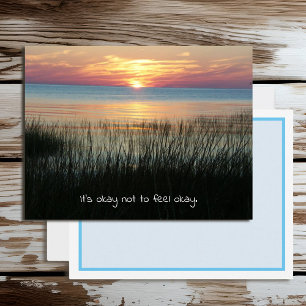 Es ist OK, nicht Ok zu sein, Ermutigung und Unters Postkarte