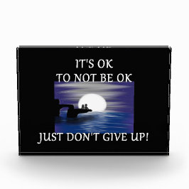 "Es ist OK, nicht OK zu sein" Fotoblock