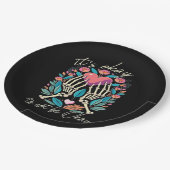 Es ist OK, nicht zu funktionieren - Skeletthandsch Pappteller (Schrägansicht)