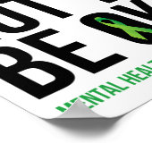 Es ist OK, nicht zu sein - das Bewusstsein für psy Poster (Ecke)