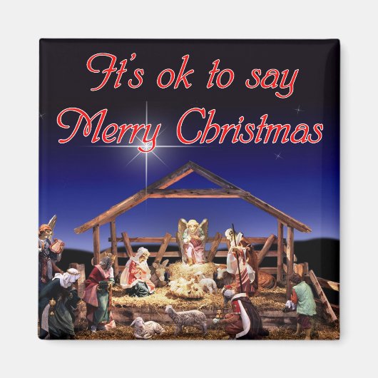 Es ist OK Square Magnet (Vorne)