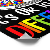 Es ist OK, um ein anderes Autismus Bewusstsein Puz Poster (Ecke)