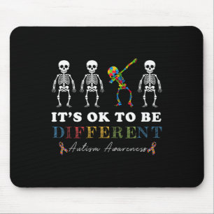 Es ist OK, verschiedene Autismus-Bewusstseinsstöru Mousepad
