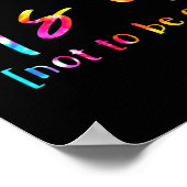 Es ist ok, wenn wir uns nicht mit dem Bewusstsein  Poster (Ecke)